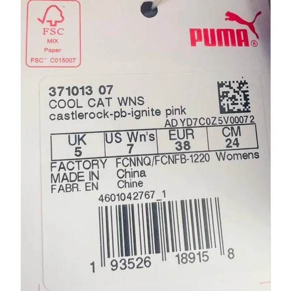 Puma Cool Cat WNS Slide Sandals Castlerock Pink – Style 371013-07 - - Picture 7 of 11